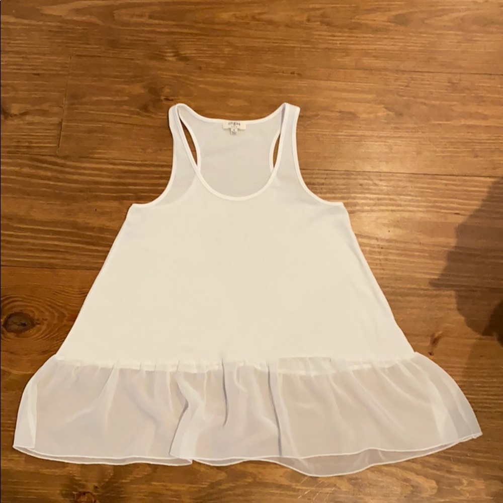 White flowy shirt